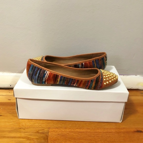 Steve Madden Size 7 Multicolored Flats - Picture 2 of 2
